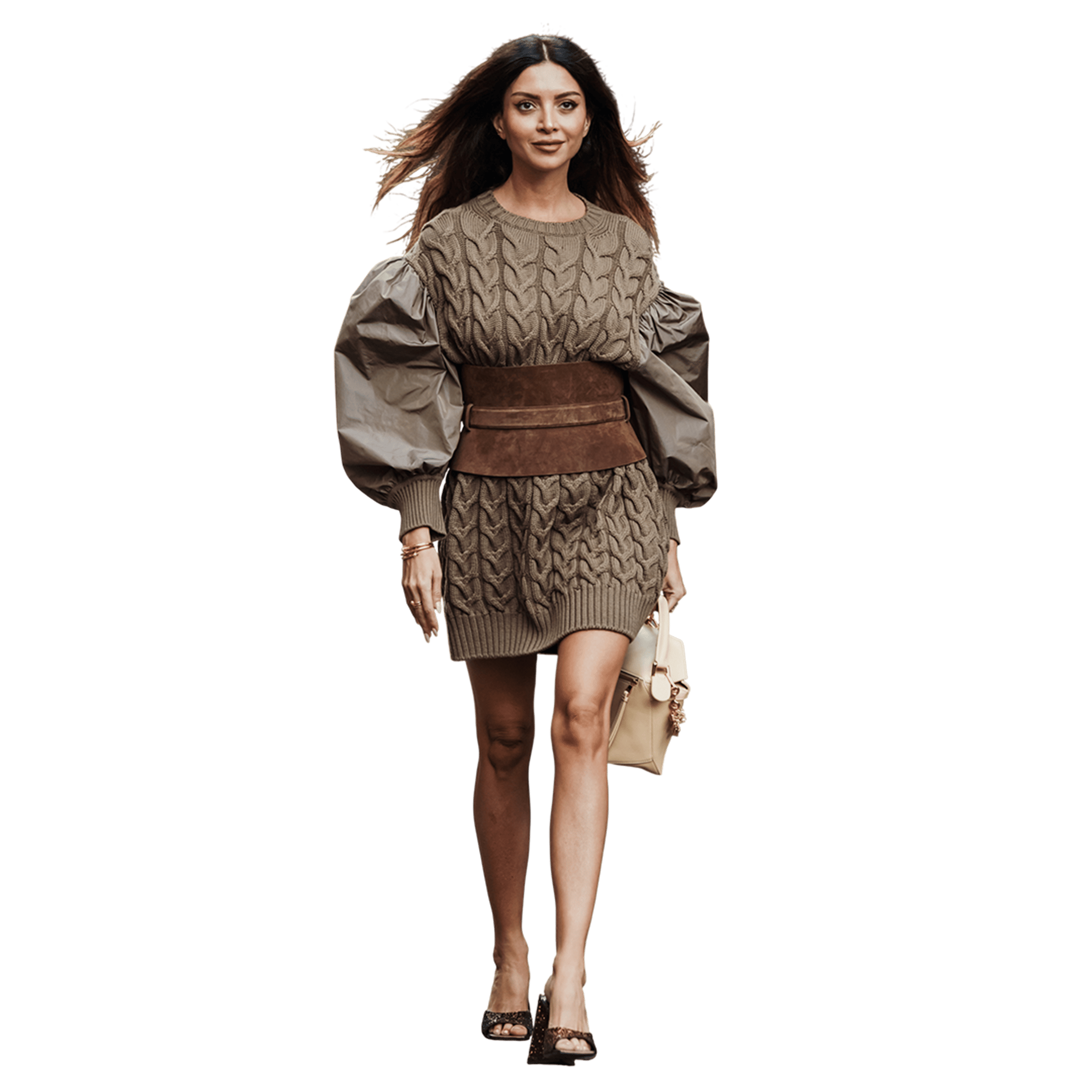 Mocha Knit Statement